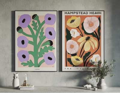 北欧装饰画3D模型下载